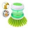 Dsh Wash Cleanng Brush Ktchen Dsh Brush wth Lqud Soap Dspenser