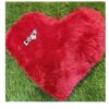 Red Fur Heart Shape Pllows Cushon Fllers  Valentne Day Love Pllow for Gfts Qualty, MedumSzed Ultra Soft Pllows, Sngle Pece