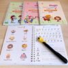 Sank Magc Book Magc Practce Copybook, (4 BOOK + 10 REFLL+ 1Pen +1Grp) Number Tracng Book for Preschoolers