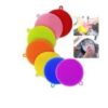 Slcone Sponge Scrubber Multpurpose Food Grade Antbacteral Round Pad Washng Cleanng Brush (Pack of 3)