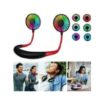 Wearable Mn Portable Sports Fan USB Rechargeable Neck Fan  Wearable Sports Fan Battery Operated wth 3 Level Ar Flow Headphone Desgn